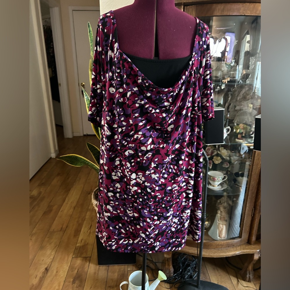 Multicolored Short Sleeve Top